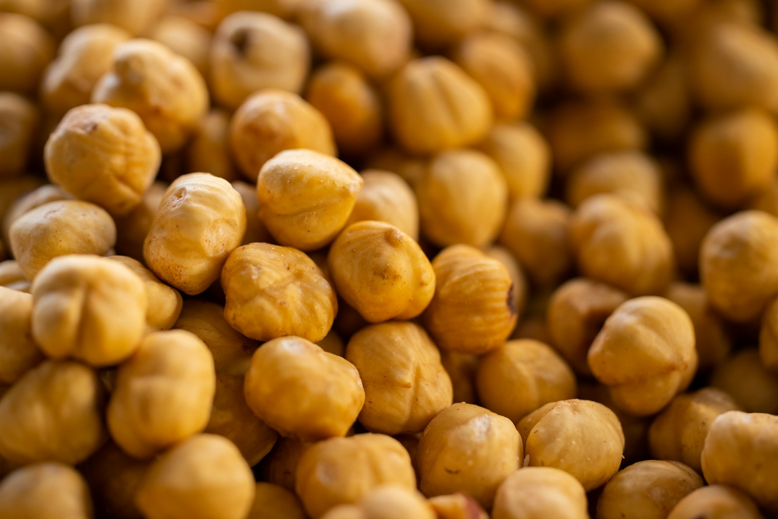 a close up of a bunch of chickpeas